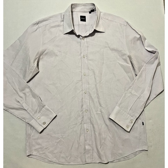 Boss by Hugo Boss Regular Fit Breathable Casual Button Up Shirt Men's US Size XL - Picture 1 of 8